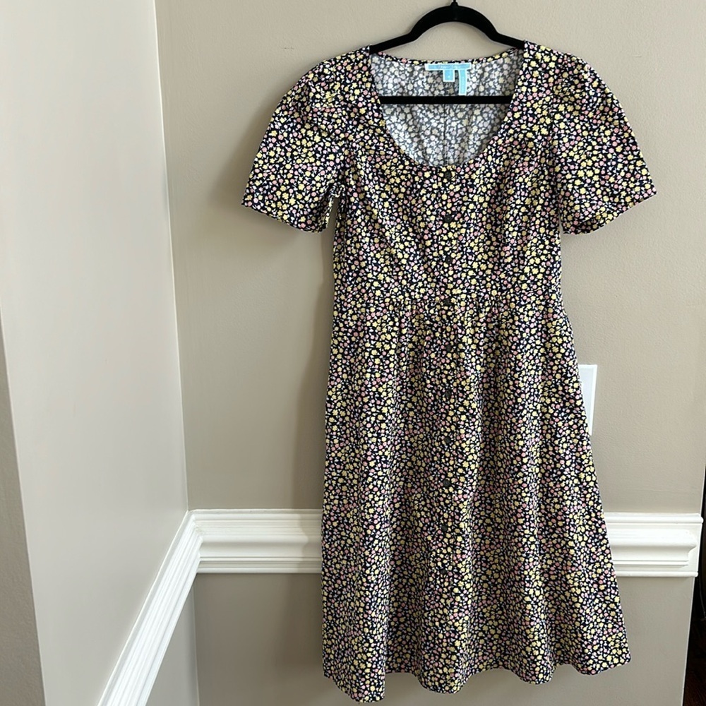 Draper James Floral Button Front Shirt Dress Size 4